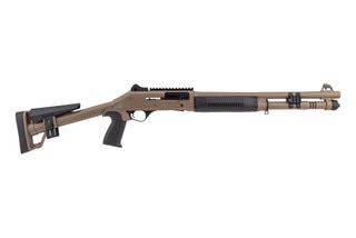 Panzer Arms M4 Tactical Semi-Automatic 12 Gauge Shotgun - 18.5" - FDE
